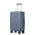 Maleta Rígida con Diseño Geométrico Elegante, Disponible en Tamaños de 20, 24 y 28 Pulgadas, Hecha de ABS+PC, con Cerradura TSA para Viajes Fáciles, Perfecta para la Vuelta al Cole o Regalos Navideños