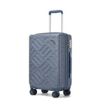 Maleta Rígida con Diseño Geométrico Elegante, Disponible en Tamaños de 20, 24 y 28 Pulgadas, Hecha de ABS+PC, con Cerradura TSA para Viajes Fáciles, Perfecta para la Vuelta al Cole o Regalos Navideños