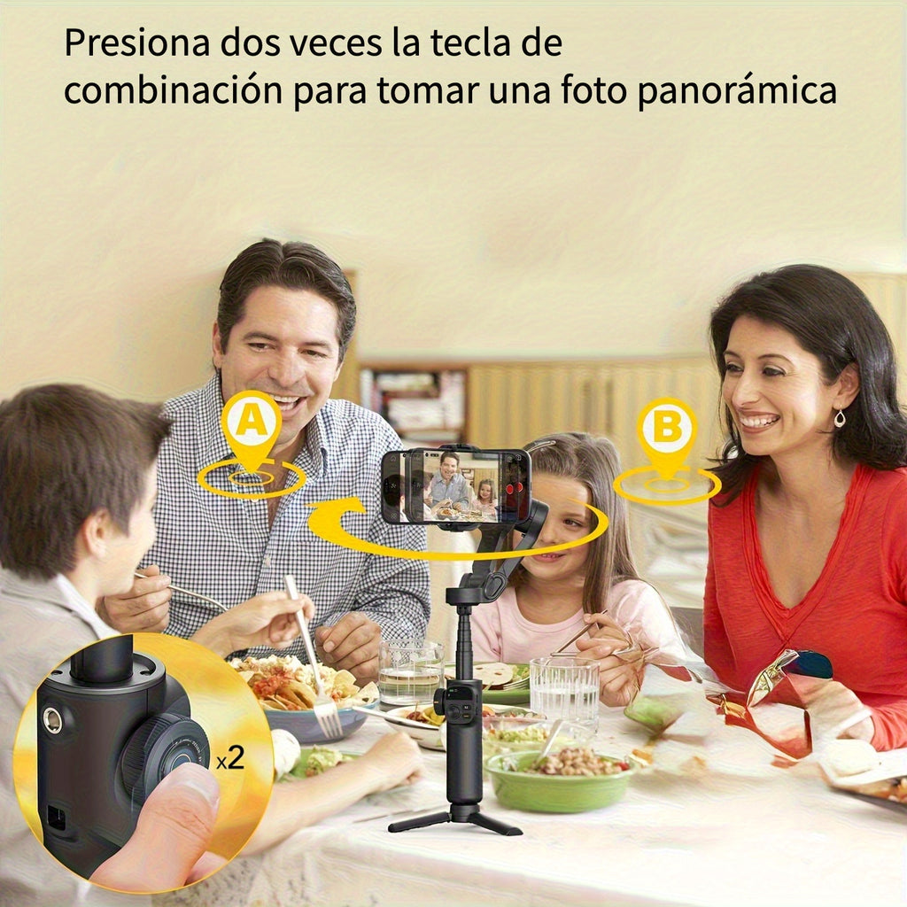 Estabilizador inteligente para móvil plegable | Vídeos viajes deporte y creación de contenido