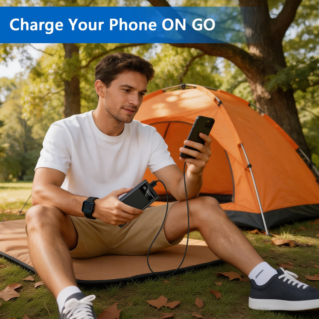 Power bank para carga durante viajes y uso diario | 30000 mAh y 22.5 W