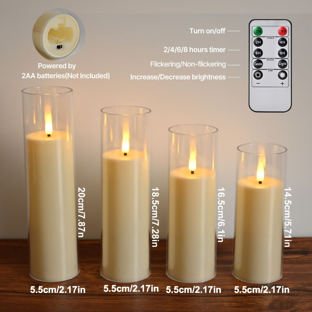 Velas LED sin llama | Boda Navidad hogar y centro de mesa