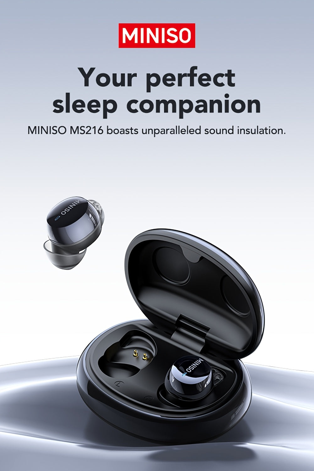 Auriculares Bluetooth | MINISO Auriculares con Traducción AI | Inalámbricos 6.0, Carga Rápida Tipo-C, 60 Horas de Reproducción, Conexión Estable