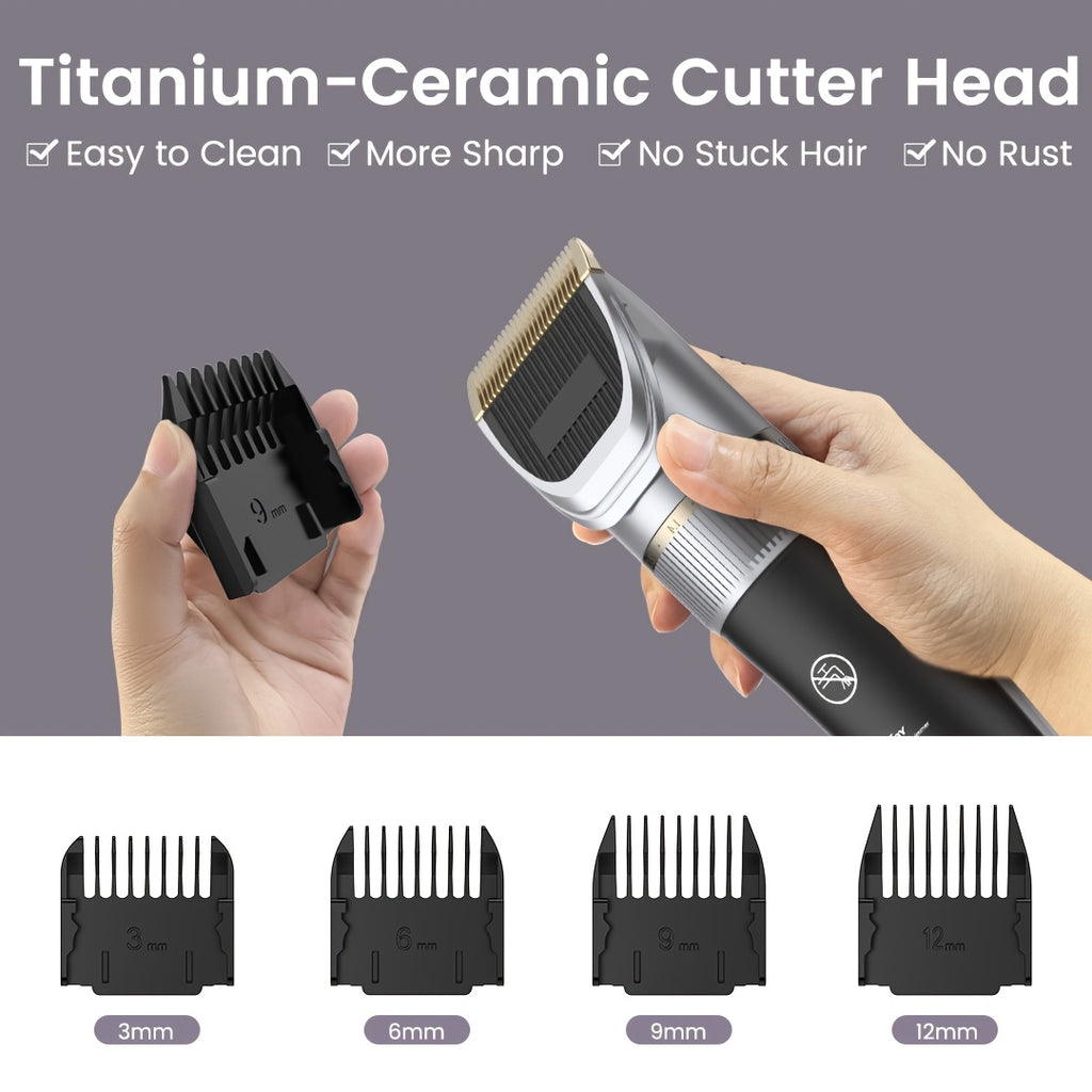 Cortapelos Profesional para Hombre, Máquina de Cortar Cabello para Barbero, Recortadora de Cabello Inalámbrica para Hombre, Kit de Aseo Inalámbrico para Corte de Cabello y Barba