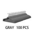 100 Perchas de Terciopelo, Perchas de Fieltro Delgadas y de Alta Calidad, Ganchos Giratorios de 360°, una Solución de Almacenamiento Elegante y Duradera para la Organización del Armario, Abrigos, Suéteres, Trajes, Perchas para Accesorios y Adiciones de Mo