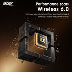 Auriculares Bluetooth | Auriculares inalámbricos Acer Ohr646 originales y oficiales, intrauditivos, inalámbricos 6.0 ANC con reducción activa de