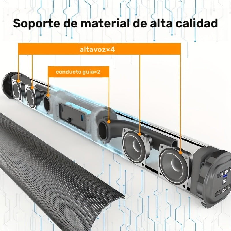 Barra de sonido para TV para cine en casa juegos y música | Inalámbrico y Control Remoto