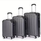 Maleta de tres piezas de equipaje de 20+24+28 pulgadas, Set de maletas familiares, maleta de cabina de 20 pulgadas, caja de almacenamiento de viaje de negocios, maleta con contraseña, maleta con ruedas universales, maleta rígida de ABS, maleta con carro d