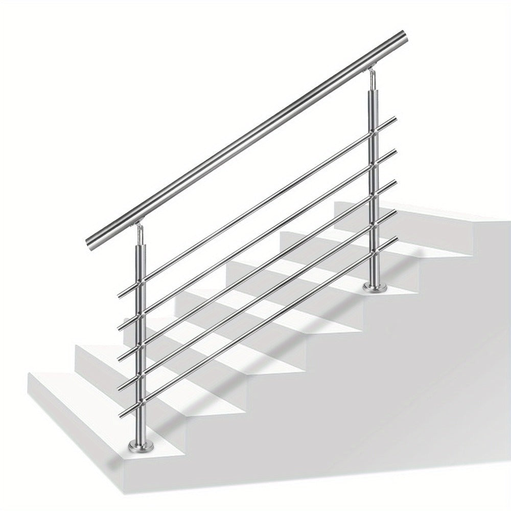 Kit de barandilla de escaleras en acero inoxidable para exteriores e interiores sin barras transversales