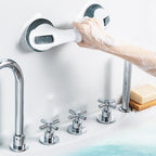 Silla de ducha giratoria de alta resistencia con reposabrazos, asiento giratorio de 360°, taburete de baño de altura ajustable, base antideslizante, diseño fácil de limpiar para uso en el baño