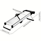 Cortador Profesional de Verduras de Acero Inoxidable, Rallador Ajustable - Accesorios de Cocina para Cebolla y Papa, Herramienta Práctica para Cocinar y Saltear Rápido en Fiestas, Regalos de Navidad y Halloween