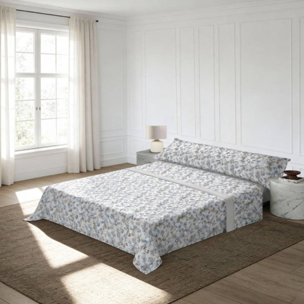 Juego de cama de tres piezas | Sábanas | Múltiples tamaños disponibles | Primavera/Verano | Diseño cómodo | Suave y agradable para la piel | Múltiples texturas disponibles