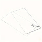 1/2 Juego de Placas Acrílicas Transparentes para Cortar A & B - Ideales para Troquelado y Repujado DIY, Compatible con Máquinas Craft Buddy Serie 838S y Similares con Ancho de Boca Abierta de 3 Pulgadas/7.7 cm - Duraderas y Fáciles de Usar para Creaciones