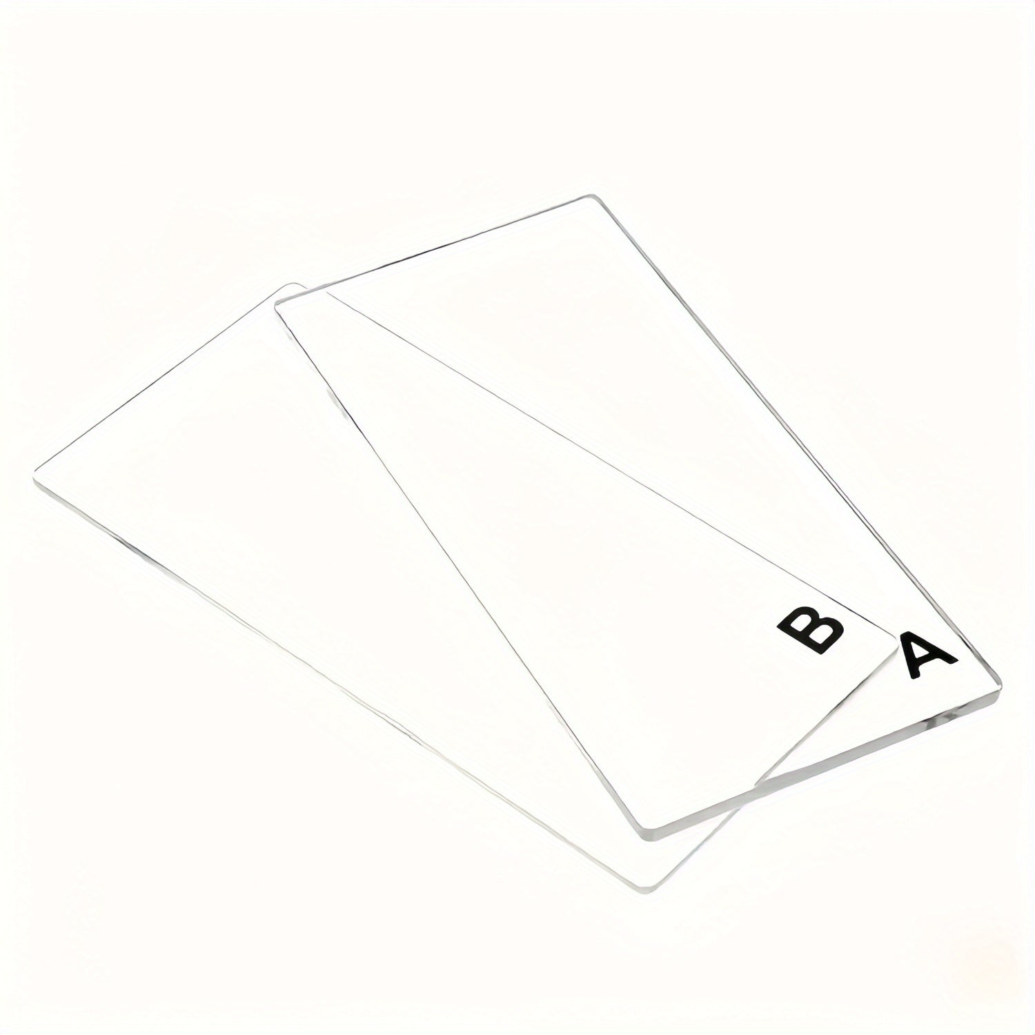 1/2 Juego de Placas Acrílicas Transparentes para Cortar A & B - Ideales para Troquelado y Repujado DIY, Compatible con Máquinas Craft Buddy Serie 838S y Similares con Ancho de Boca Abierta de 3 Pulgadas/7.7 cm - Duraderas y Fáciles de Usar para Creaciones