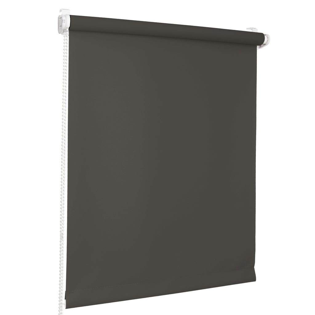 Persiana de Pared • GRÁFITO • 21 tamaños • BOJANEK MAXI ROLLER • instalación en hueco de ventana o techo • elegante persiana de tela opaca y decorativa • perfecta para sala de estar, dormitorio, cocina y oficina • cubierta de ventana que protege contra el