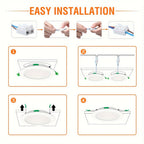 Foco LED empotrable regulable 6pcs | Dormitorio salón cocina y pasillo