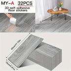 Pack de baldosas de vinilo para suelo 32 piezas de madera | Para cocina, baño y sala