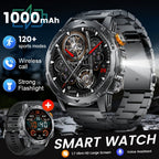SIEMORL Smartwatch para hombre con más de 50 horas de tiempo de espera ultra largo, reloj inteligente HD de 1.7 pulgadas con batería de 1000 mAh/Función de teléfono/Más de 110 modos deportivos/Monitoreo del sueño, Reloj para hombre para iPhone Android Pod