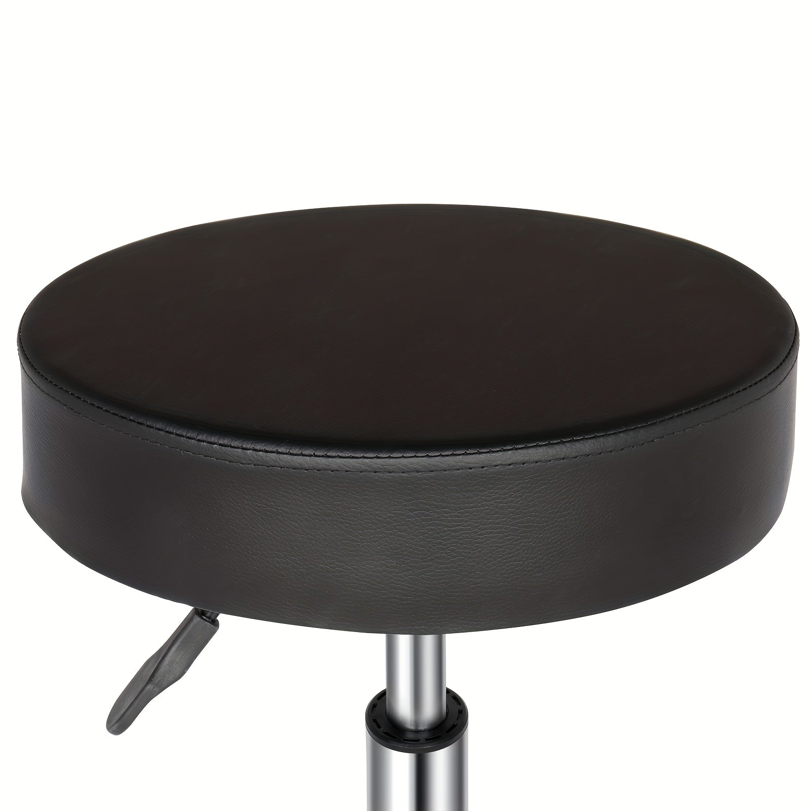 Taburete Negro Giratorio con Reposapiés Ergonómico Ajuste de Altura de Trabajo de Oficina Silla de Masaje para Spa Salón de Tatuajes Clínica Dental Belleza