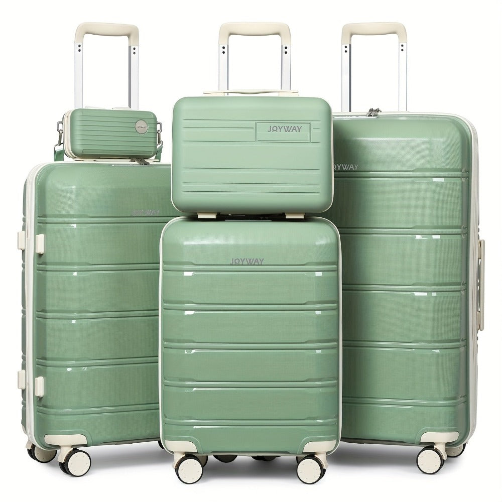 Juego de equipaje de viaje Joyway, 20 pulgadas, 24 pulgadas, 28 pulgadas, juego de equipaje de mano, con ruedas giratorias, bolsa de viaje y neceser