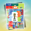 Set de inicio Panini Copa Mundial de la FIFA 2026 – Álbum de coleccionista de tapa blanda con 3 paquetes de pegatinas