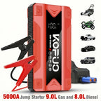 Arrancador de batería KOPUO 3000/5000A opcional 9000A, máquina todo en uno con bomba de aire de 150 PSI: arrancador de emergencia con función de iluminación, apto para coches de gasolina de 12V 10L y diésel de 8L - Accesorios y herramientas para coche - p