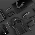 Silla Gaming con Masaje Lumbar Incorporado, Diseño Ergonómico Soporte Lumbar Ajustable y Reposacabezas, Silla de Computadora Giratoria de 360 Grados Reclinable para Oficina, Ideal para Juegos/Trabajo de Larga Duración