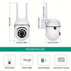 Cámaras de Vigilancia Exterior 3pcs 1080P FHD para Black Friday: 355° PTZ Pan-Tilt, Visión Nocturna en Todo Color, Comunicación Bidireccional y Más, Perfectas para Seguridad en Hogares/Pequeños Negocios (Propietarios)