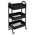 Estantera Metlica Modular de Almacenaje: Organizacin Verstil para Espacios Amplios y Compactos - Acero Galvanizado + 4 Baldas MDF, 70 x 39 x 29cm - 100Kg por Balda Estanteria cesta cesto de Fruta o Multiuso de 3 pisos ( fruta-001)