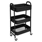 Estantera Metlica Modular de Almacenaje: Organizacin Verstil para Espacios Amplios y Compactos - Acero Galvanizado + 4 Baldas MDF, 70 x 39 x 29cm - 100Kg por Balda Estanteria cesta cesto de Fruta o Multiuso de 3 pisos ( fruta-001)