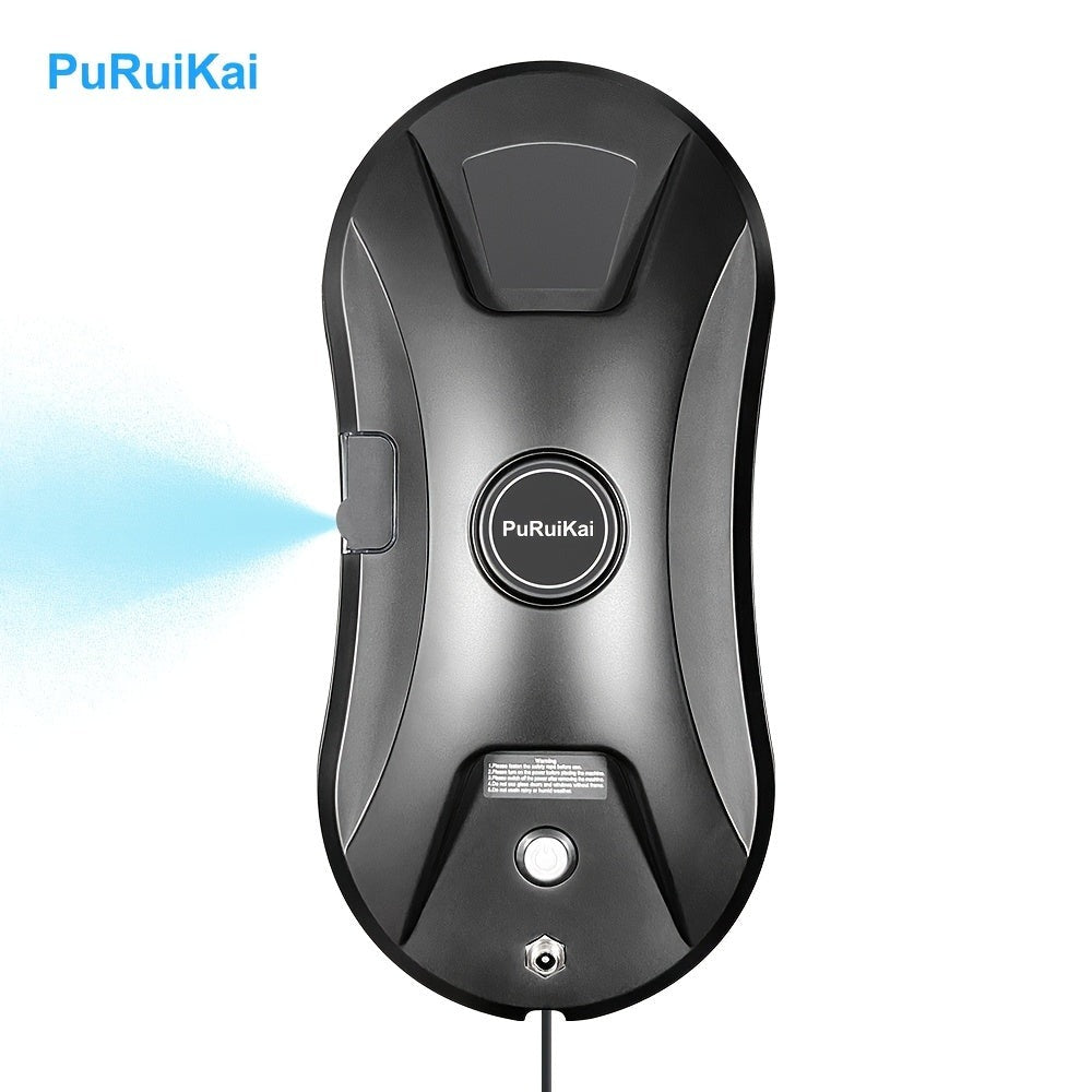 PuRuiKai 11 Almacén Local Robot Limpiador de Ventanas Inteligente, Robot Automático de Limpieza de Vidrios con Control Remoto y Rociado de Agua, Ideal para Hogar, Oficina, Edificios Altos, Regalo de Halloween y Navidad