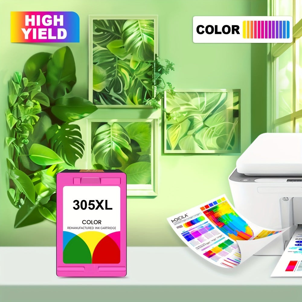 Carcasa de tinta para impresora 305XL Multipack | Reemplazo para HP 305XL Color Negro, Compatible con HP Deskjet 2800e, 2810e, 2820e, 2821e, 2822e, 2823e, 2800, 2810, 282