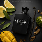 Perfume para hombre 100 ml, Black Intense Eau de Parfum, fragancia fresca cítrica y amaderada con limón, bergamota, vainilla y sándalo para hombre