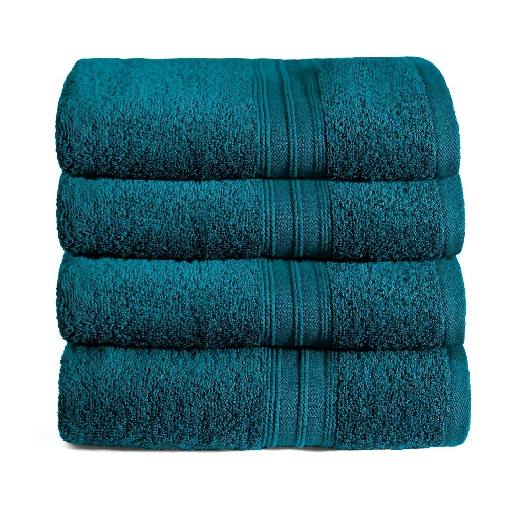 Juego de Toallas y Toallas de Baño, 4 Piezas, Calidad Premium, 100% Algodón, 550 g/m², Tamaños: 30×50 cm, 50×100 cm, 70×140 cm, Altamente Absorbentes, Suaves al Tacto, Disponible en 9 Colores