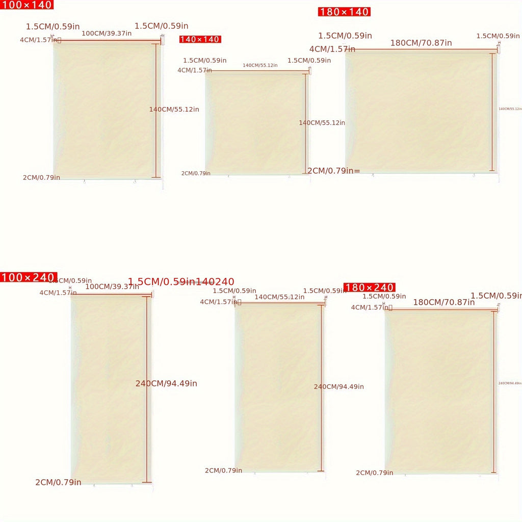 Estores Enrollables Verticales Para Balcón - Oscurecimiento, Protección UV, Térmico Reflectante
