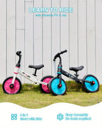 UBRAVOO Fit 'n Joy Bicicletas Infantiles, Bicicleta de Equilibrio 4 en 1 para Niños con Pedales y Estabilizadores, Bicicleta de Triciclo a Bicicleta para Niños y Niñas de 2 a 5 Años