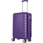1 Unidad Maleta De Cabina 52x35x20cm, Unisex, Ideal Para Viajes De Pascua, Viajes Y Negocios; Capacidad 10kg, Material ABS, Cerradura De Combinación, Ruedas Desmontables Y Resistentes