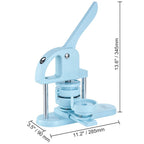 VEVOR Máquina para Hacer Botones, 1/1.25/2.28 pulgadas (25/32/58mm) 3 EN 1, Máquina para Poner Pines, 300 Piezas para Botones, Máquina para Hacer Botones con Libro Mágico de Panda, Kit de Prensa de Punzonado con Mango de Arco Ergonómico, Para Regalos DIY