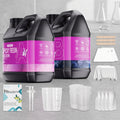 Kit de cola AB de resina epoxi de 80 oz, alta transparencia, autonivelante, antiamarilleo, proporción 1:1, apto para principiantes, adecuado para recubrimiento, fundición, manualidades DIY, decoración de mesa de río, secado rápido, alto brillo, set de reg