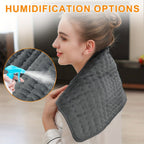 Almohadilla Térmica - 6 Niveles de Calor, hasta 140°F, Apagado Automático a las 2 Horas, 84 cm × 43 cm / 60 cm × 30 cm, Franela Suave, Lavable a Máquina, para Calentar Cuello, Hombro, Rodilla y Pierna, un Regalo para Hombres, Mamá y Papá, el Regalo Perfec