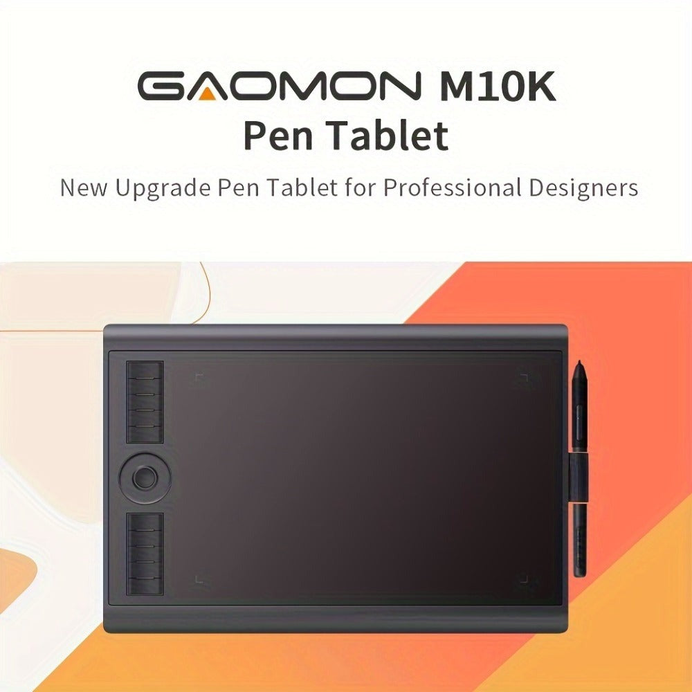 GAOMON M10K Tableta Gráfica Profesional Grande Compatible con Mac y PC, Mesa de Dibujo Grande con Lápiz Óptico sin Batería, 8192 Niveles, 10 Teclas de Acceso Rápido, - Adecuada para Arte Digital, Edición de Fotos, Diseño, para Uso de Oficina