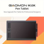 GAOMON M10K Tableta Gráfica Profesional Grande Compatible con Mac y PC, Mesa de Dibujo Grande con Lápiz Óptico sin Batería, 8192 Niveles, 10 Teclas de Acceso Rápido, - Adecuada para Arte Digital, Edición de Fotos, Diseño, para Uso de Oficina