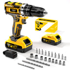 Taladro | Nueva Taladro Eléctrico Inalámbrico. Taladro Brushless Doméstico con Batería de Litio (Opcional). Destornillador Eléctrico Recargable.