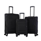 Maleta de viaje de tela de 3 piezas con asa telescópica, ligera y con ruedas, ideal para viajes, mudanzas y acampadas. Equipaje familiar combinado, 20"/26"/30"