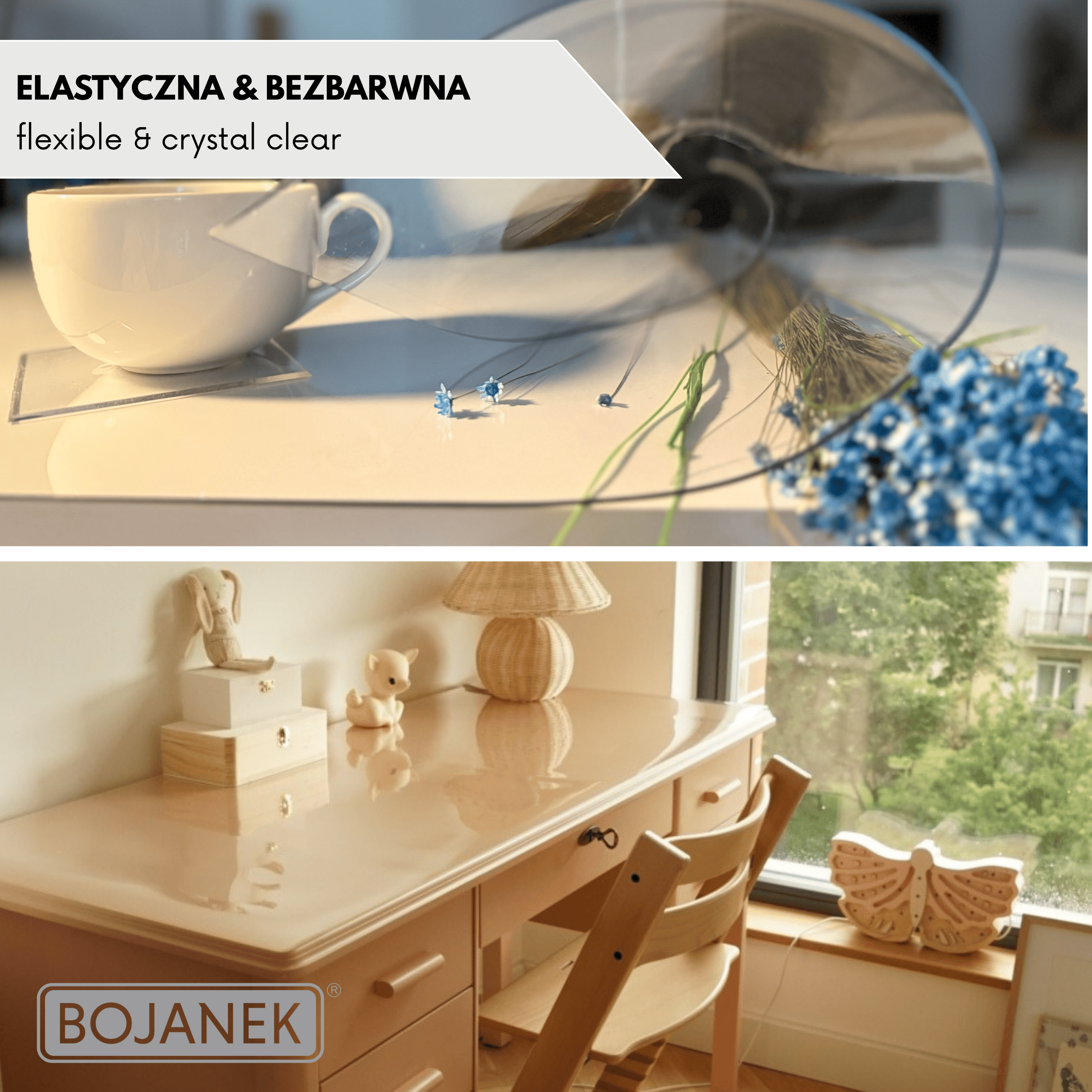 Mantel Protector con PVC de 2mm - Ancho 90cm - Mantel de Vidrio Suave Transparente Resistente a Arañazos y Agua, Protector de Mesa Fácil de Limpiar, Papel de Mesa Duradero para Cocina, Comedor, Restaurante, Oficina y Hogar - 90X90cm, 90X100cm, 90X110cm, 9
