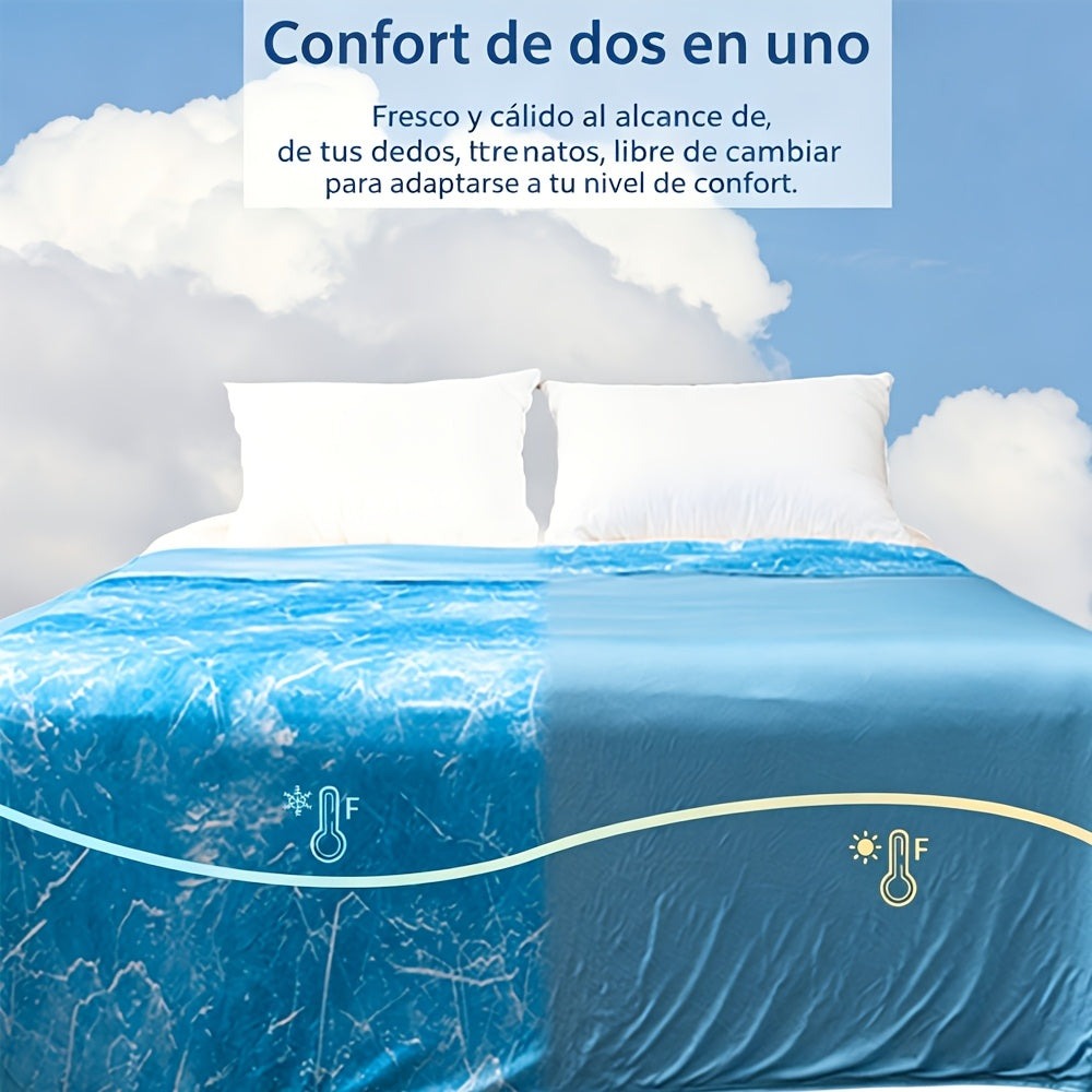 Mantas Refrescantes para Personas Calientes - Manta de Verano Delgada, Ligera, Transpirable, Suave, de Doble Cara, Mejorada para Cama, Sofá, Sillón, Mantiene Fresco para Sudores Nocturnos