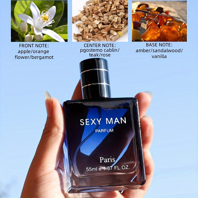 Perfume Sexy para Hombre, Colonia con Sabor a Cítricos, Sabor a Frutas, Base Alcohólica, Sin Formaldehído, Concentración de Esencia del 3-5%, Apto para Hombres, Portátil y Atractivo, Es El Regalo Perfecto para Conocer, Reuniones y Atraer al Sexo Opuesto