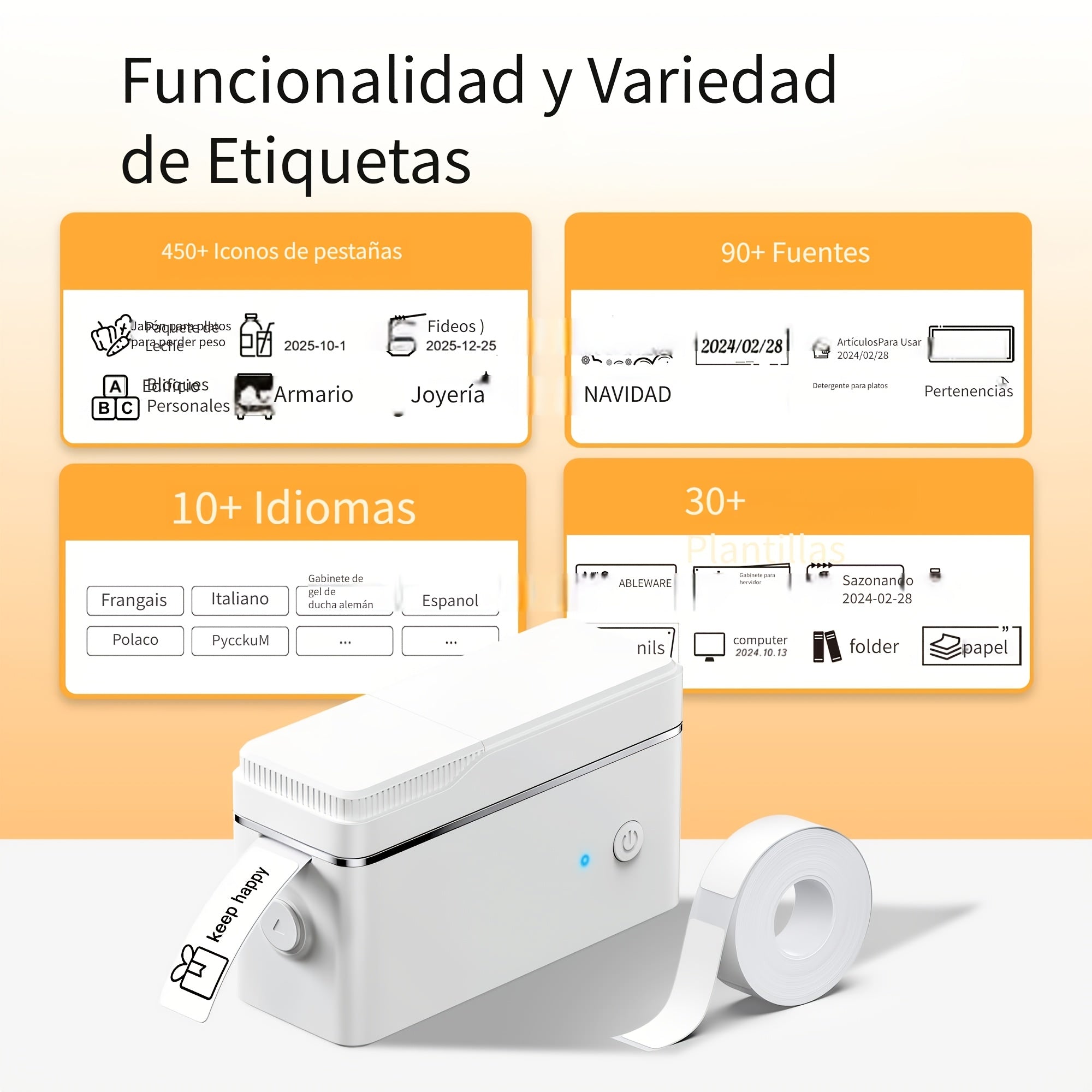 Impresora de etiquetas portátil inalámbrico | Organización, envíos y comercio