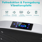 Placa de vibración inteligente con control remoto, 120 niveles de masaje electromagnético, motor silencioso, ejercicio para la pérdida de peso de todo el cuerpo, capacidad de carga máxima de 120 kg, adecuada para fitness en casa, sin batería
