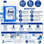 GrupoFamily. Suavizante Azul - Ropa Limpia- Suavizante Concentrado para la Ropa - Frescor intenso y duradero - 217 lavados - 5 litros