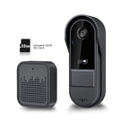 Cámara de Timbre WiFi Inalámbrica con Audio Bidireccional - Resolución HD, Timbre Visual WiFi con Cámara, Timbre Inteligente Inalámbrico Visual - Cámara de Timbre WiFi para Puerta, Visión Nocturna, Cambiador de Voz, Grabación de Fotos y Vídeos, Batería de